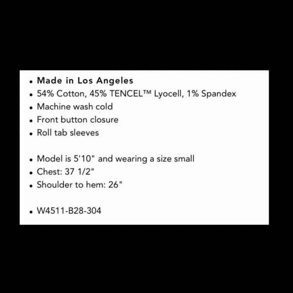 Anthropologie Cloth & Stone Clean Button Down. - Picture 4 of 7